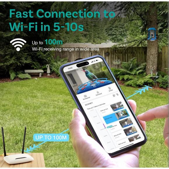 BirdDock Smart Solar Powered Bird Feeder with Camera (Reg.$210) - Picture 10 of 14